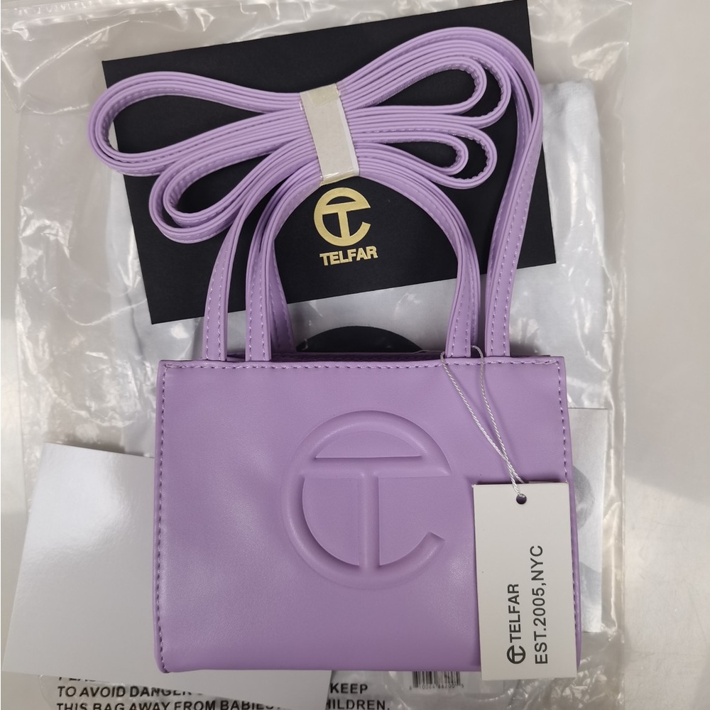 Telfar bag in purple